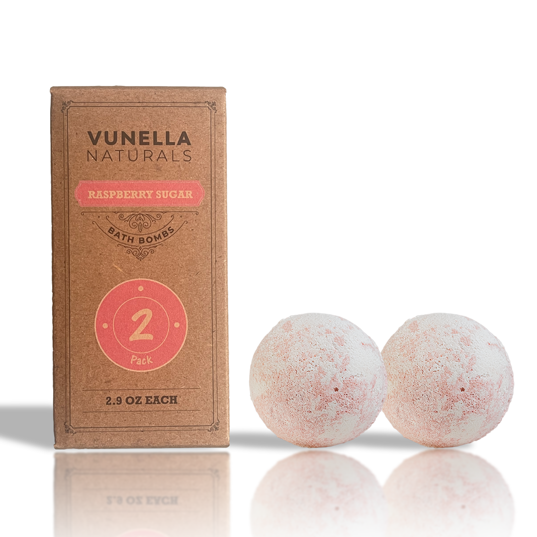 Raspberry Bath Bombs (2 Pack) - SALE