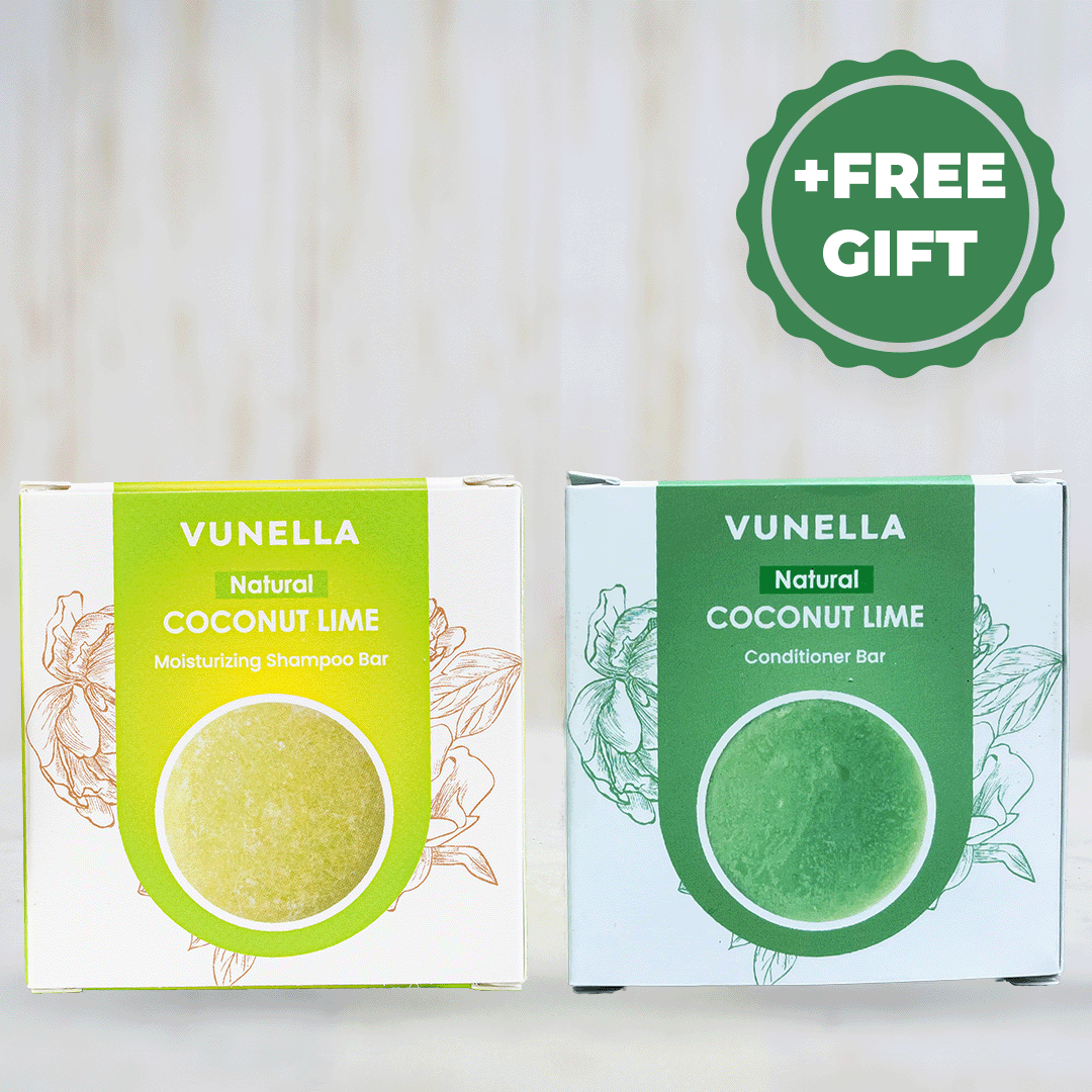 Coconut Lime Shampoo & Conditioner Combo + FREE Thickening Bar