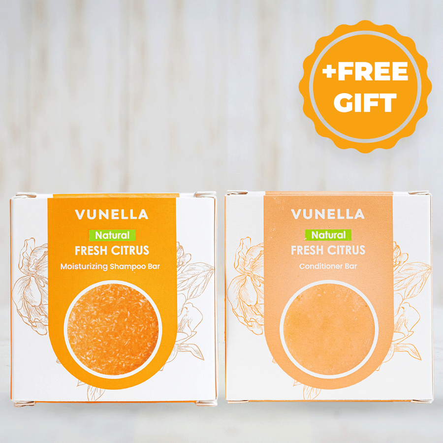 Fresh Citrus Shampoo & Conditioner Combo + FREE Thickening Bar