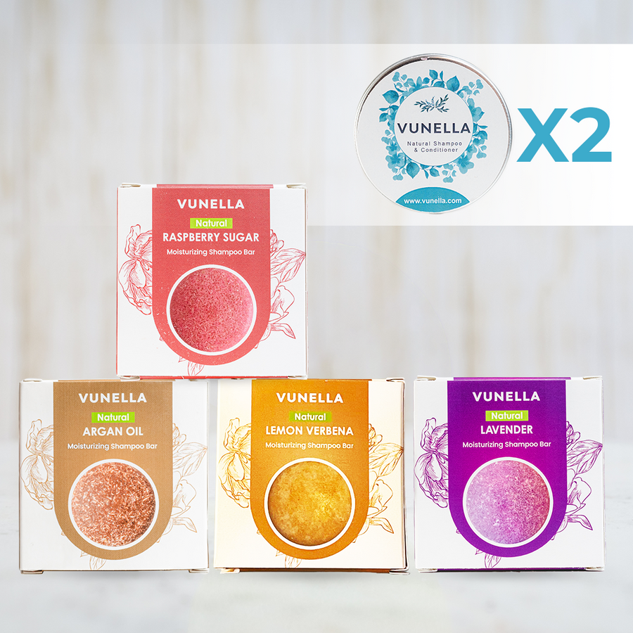 Best Selling Shampoo Bar Combo Set + 2 Travel Cases